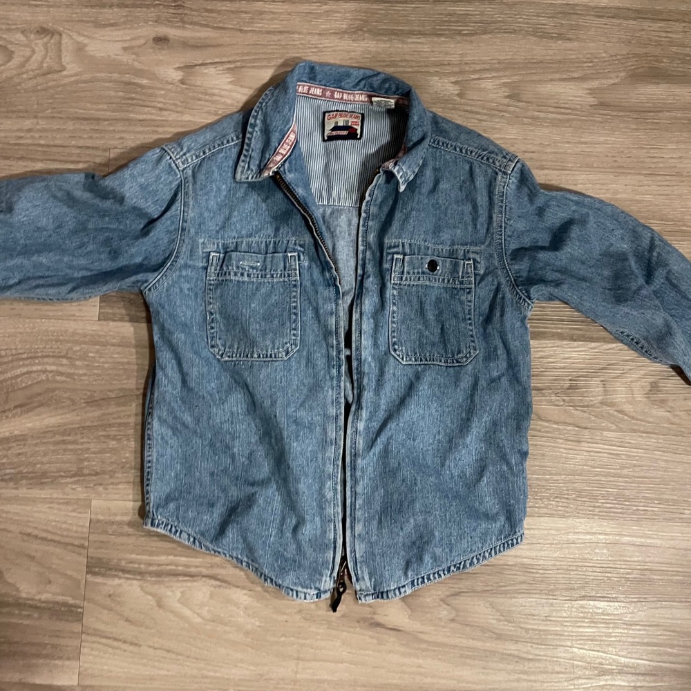 Vintage Gap Denim Kids Jacket Fall Y2K Cotton Streetwear Basics